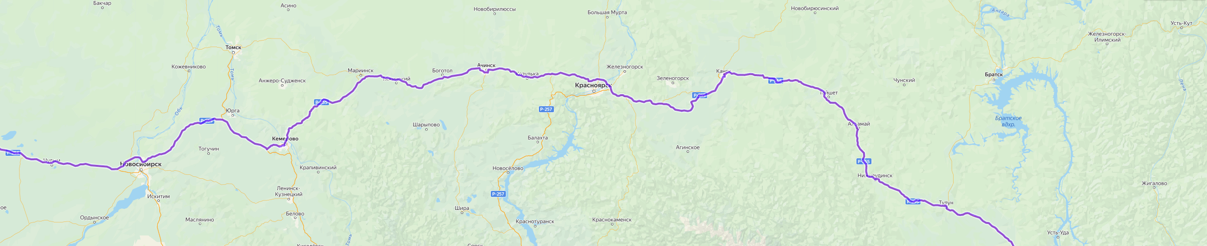 Доставка грузов из Таганрога - карта транспортной логистики